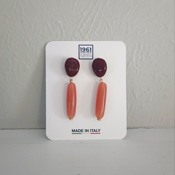 NWT Ports 1961 Resin Drop Earrings - Picture 1 of 2